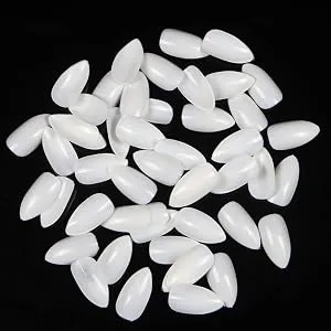 Yimart 500pcs/pack Stiletto False Nails Clear False Nails Oval Stiletto Sharp Full Nail tips Acrylic UV Gel Full Cover Nail Art Tips Decoration Nails Salon (Clear) - product information 6