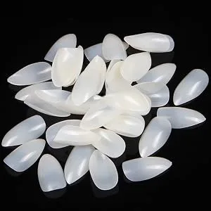 Yimart 500pcs/pack Stiletto False Nails Clear False Nails Oval Stiletto Sharp Full Nail tips Acrylic UV Gel Full Cover Nail Art Tips Decoration Nails Salon (Clear) - product information 8