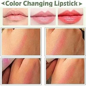 2 Pack Aloe Vera Lip Balm Moisturizing Lipstick Temperature Color Change Lip Gloss Long Lasting Nutritious Aloe Vera Lip Plumper Set (2 PCS) - product information 3