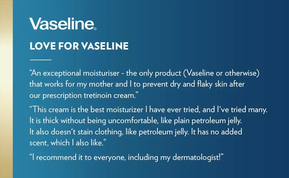 Vaseline Intensive Care Body Cream Deep Moisture 4 pk with Healing Petroleum Jelly & Vitamin E Rich & Smooth for Dry Skin 9 oz - product information 3