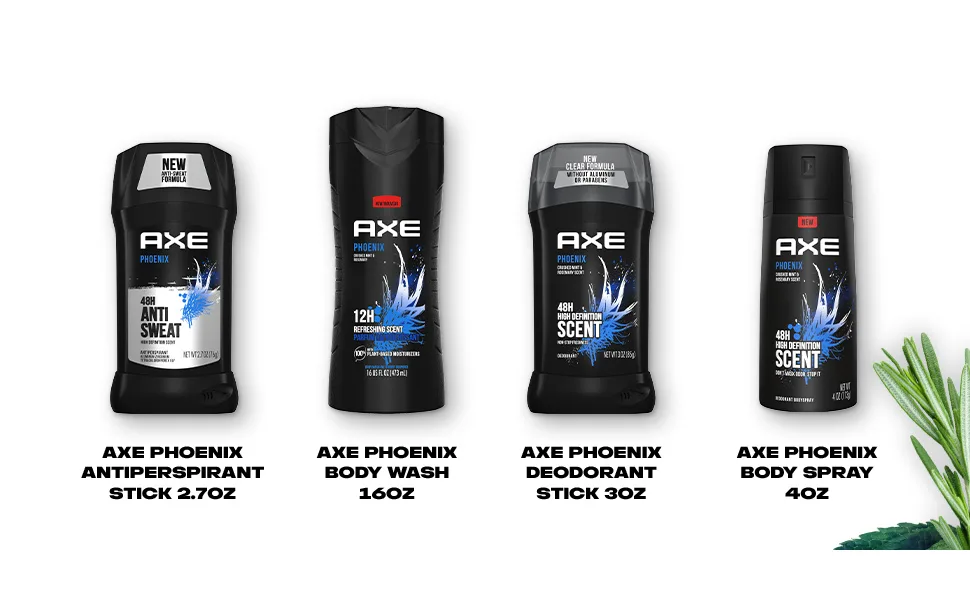 AXE Body Wash 12h Refreshing Scent Phoenix Crushed Mint & Rosemary Men's Body Wash With 100% Plant-Based Moisturizers 16oz 4 Pack - Module 4: Comparison Chart image