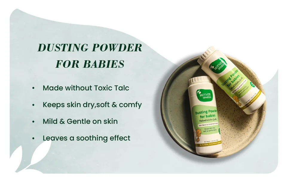 Mother Sparsh Talc-Free Natural Dusting Powder for Babies 100 g (Pack of 2) - product information 2