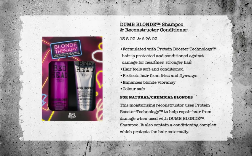 Bed Head by TIGI Dumb Blonde Shampoo and Conditioner for Blonde Hair 25.36 fl oz 2 count - product information 2