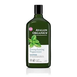 Avalon Organics Strengthening Peppermint Shampoo 11 oz. (Pack of 3) - Avalon Organics Strengthening Peppermint Shampoo