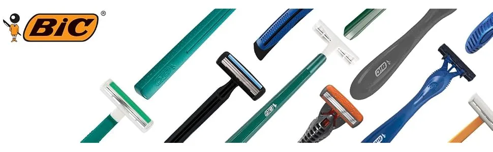 BIC Sensitive Shaver Men's Single Blade Disposable Razor 12 Count (Pack of 12) 144 Total Razors - BIC Men