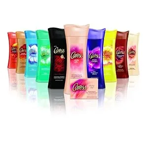 Caress Exfoliating Body Wash for Everyday Use Shea Butter & Brown Sugar 18 oz (Pack of 3) - Caress Evenly Gorgeous Exfoliating Body Wash