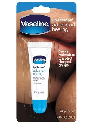 Vaseline Lip Therapy Lip Balm Tube Advanced Healing Lip Moisturizer 0.35 Ounce (Pack of 12) - Vaseline Lip Therapy Advanced Healing 0.35 oz