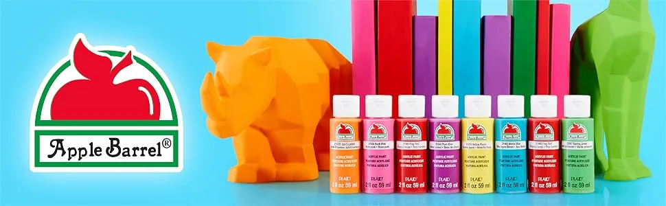 Apple Barrel PROMOABI Acrylic Paint Set 2 Fl Oz (Pack of 18) Assorted Matte Colors 18 Count - Header