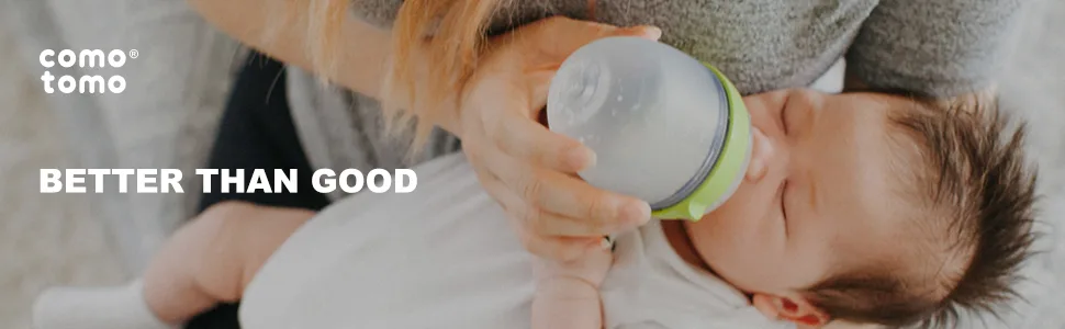 Comotomo Baby Bottle Green 8 oz (2 Count) - better than good