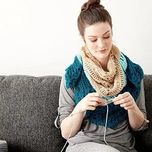 Caron One Pound White Yarn - 2 Pack of 454g/16oz - Acrylic - 4 Medium (Worsted) - 812 Yards - Knitting/Crochet - one pound shawl