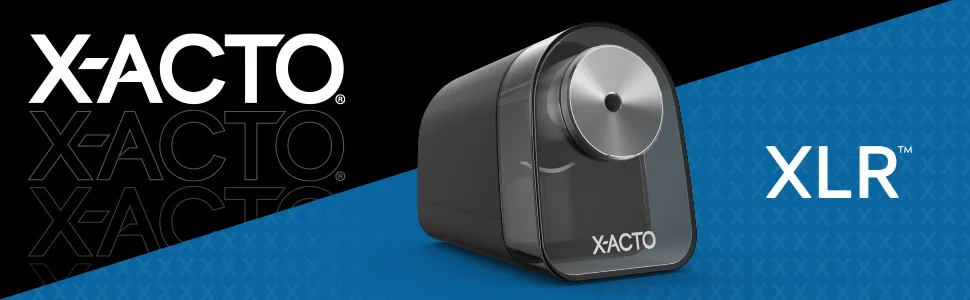 X-ACTO Pencil Sharpener XLR Electric Pencil Sharpener Colored Pencil Sharpener for Artists Powerful Compact Small Pencil Sharpener Black 1 Count - X-Acto XLR