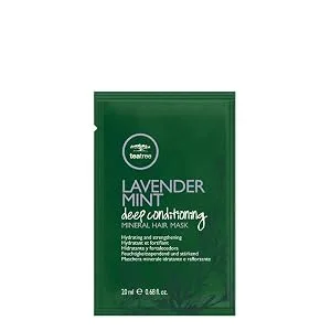 Tea Tree Lavender Mint Deep Conditioning Mineral Hair Mask Hydrates + Strengthens For Coarse + Dry Hair 0.68 Packet (Pack of 6) - product information 1