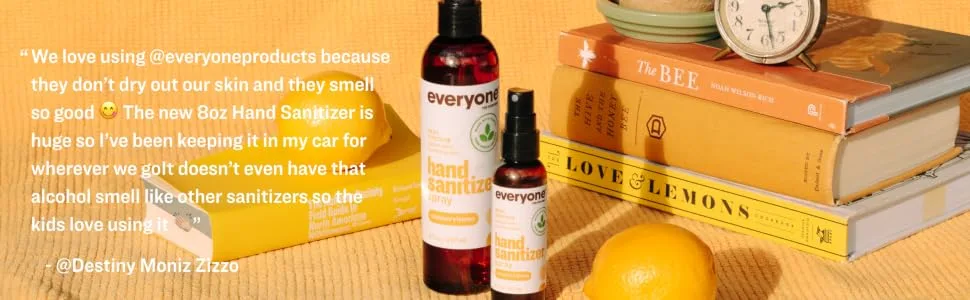 Everyone for Every Body Hand Sanitizer Spray: Peppermint and Citrus Travel Size 2 Ounce 6 Count - product information 2
