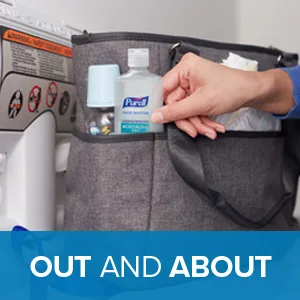 Purell 2in1 Moisturizing Advanced Hand Sanitizer Gel 4 oz Portable Bottle with Flip-Top Cap (Pack of 6) - 3498-04-EC - on the go, kill germs on the go, best sanitizer, sanitizer on the go, purell on the go