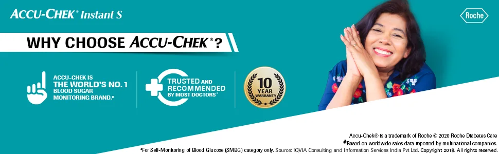 Accu-Chek Instant S Glucometer with Free Test Strips 10 Count (White) - product information 1