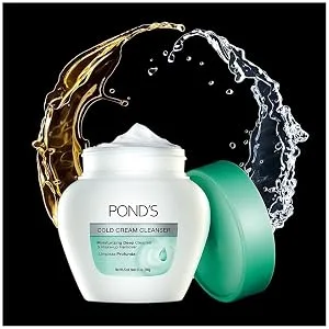 Pond's Makeup Remover Cold Cream 9.5 Ounce (Pack of 3) Frustration-Free Packaging - Pond