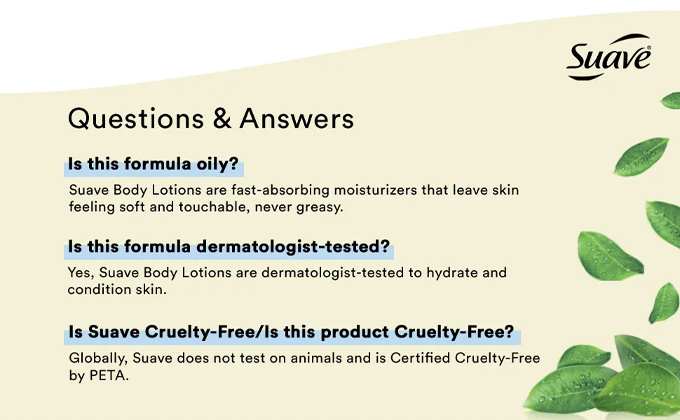 Suave Skin Solutions Body Lotion Advanced Therapy 18 Fl Oz (Pack of 6) - Questions &amp; Answers