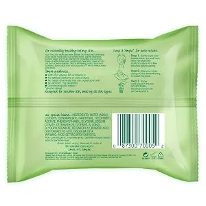 Simple Cleansing Facial Wipes 25 Count (Pack of 6) - product information 2