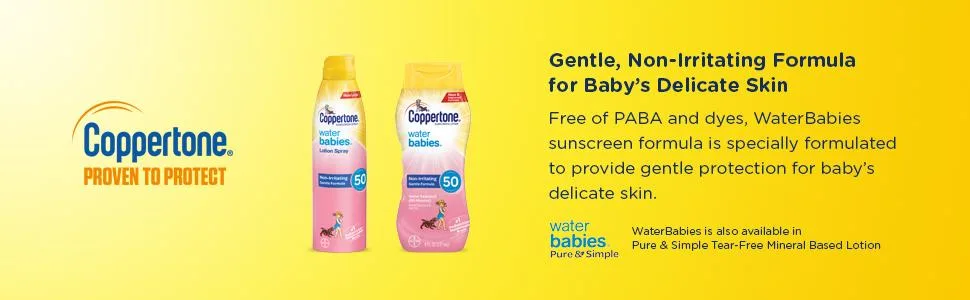 Coppertone Water Babies Sunscreen Lotion SPF 50 8 oz. (Pack of 2) - product information 2