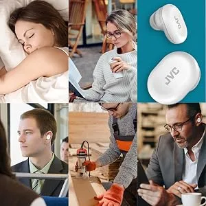 JVC Ultimate Sleeping Earplugs 35dB Noise Reduction Water Resistance Carrying case Additional Ear-Pieces - EPS433 (White) - product information 5