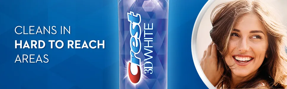 Crest 3D White Whitening Arctic Fresh Toothpaste 4.1 Ounce (Pack of 3) - Cleans in hard-to-reach areas