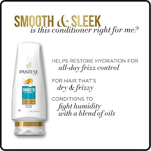 Pantene Argan Oil Shampoo 25.4 OZ and Conditioner 24 OZ for Dry Hair Smooth and Sleek Bundle Pack (Packaging May Vary) - product information 2