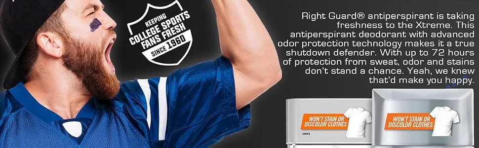 Right Guard Xtreme Defense 5 Antiperspirant Deodorant Gel Fresh Blast 4 Ounces (Pack of 6) - Right Guard Antiperspirant