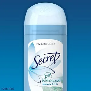 Secret Antiperspirant Deodorant Women Shower Fresh Scent Invisible Solid 2.6 Oz (Pack of 6) Shower Fresh 2.6 Ounce (Pack of 6) - product information 1