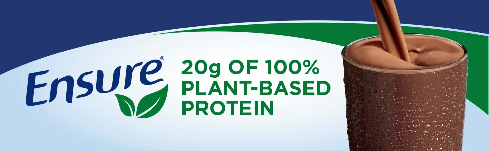 Ensure 100% Plant-Based Vegan Protein Nutrition Shakes with 20g Fava Bean and Pea Protein Vanilla 11 fl oz 12 Count - product information 1