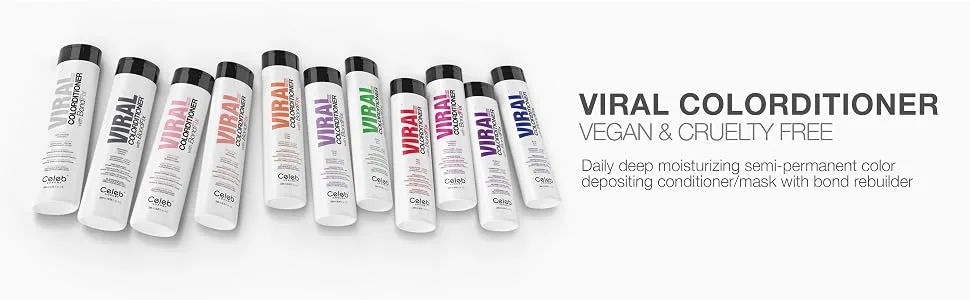 Celeb Luxury Color Depositing Conditioner + Bondfix Bond Rebuilder Festival Pack Semi-Permanent Hair Color Conditioner Vivid - Viral Colorditioner graphite color depositing conditioner bond fix bond repair for damaged hair dye