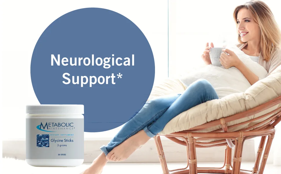 Metabolic Maintenance Glycine Sticks 3 grams - 30 Sticks - Neuro Support