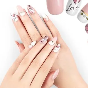 enForten 10 Pack Total 200pcs False Nail Art Patch False Nail Sticker for Manicure - product information 7