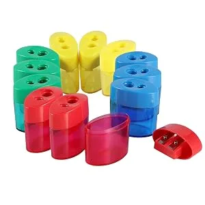KIDMEN 2 Holes Pencil Sharpener Pencil Sharpener for Kids Pencil Sharpener Handheld-12 PACK - product information 2