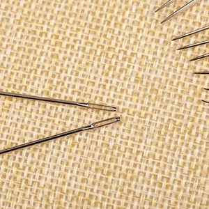 25Pieces Hand Sewing Big Eye Needles Sharp Needle with Solid Wood Needle Case for - large eye needle large sewing needhand embroidery needleshand needles for sewing les large eye