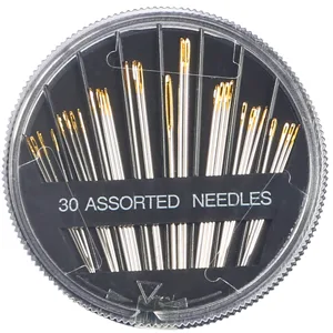 Eketirry Premium Hand Sewing Needles 4 Pack 30-Count Assorted Needles for Sewing Repair 6 Different Sizes Sewing Needles with 2 Threaders (4) - small needle for sewing clothes