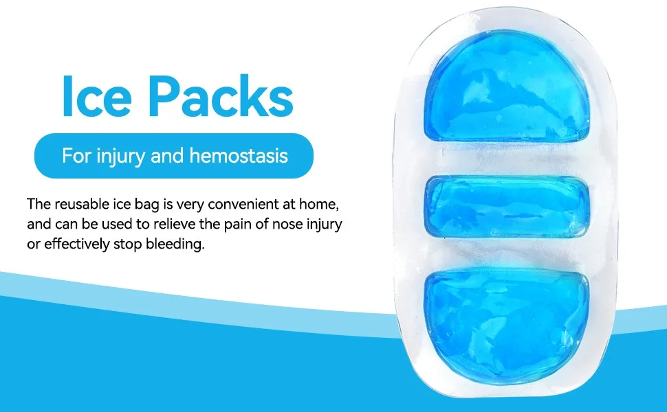 Cold Gel Ice Pack Reusable Cold Ice Pack for Nose Cold Compress Therapy Cooling Refreshing - product information 1
