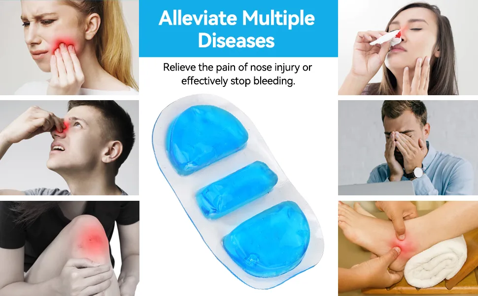 Cold Gel Ice Pack Reusable Cold Ice Pack for Nose Cold Compress Therapy Cooling Refreshing - product information 3