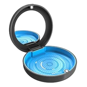 Retainer Case Orthodontic Retainer Case-Black/With Mirror - Retainer Case-Black