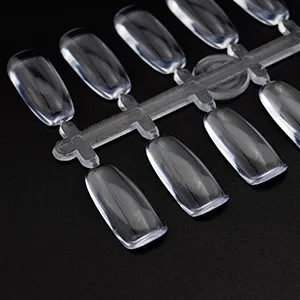 120 Tips/pack Clear Square Natural Color Flat Practice False Nail Tips for Professional Nail Gel Polish Board Display Book Chart Nail art Salon HJ-NT076 - nail tips square 120 colors display book for practice false nails color chart board Flat tip card