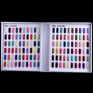 120 Tips/pack Clear Square Natural Color Flat Practice False Nail Tips for Professional Nail Gel Polish Board Display Book Chart Nail art Salon HJ-NT076 - nail tips square 120 colors display book for practice false nails color chart board Flat tip card