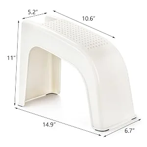 Hedume 2 Pack Shower Foot Rest Easy Pedicure Foot Rest Stand Shower Foot Stool for Shaving Legs Bathing Manicure Non-Slip Built-in Storage - product information 5