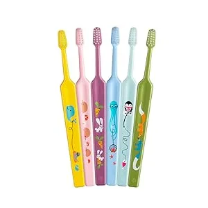 TEPE Kids Toothbrush Extra Soft Kid and Toddler Toothbrush for Ages 3+ 4 Pack X-Soft / 4 - product information 2