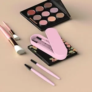 Aitakl Reusable Eyelash Brush Silicone Eyelash Brush 2 Pcs with Portable Case(Grey) - easy to use
