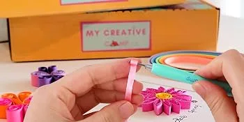 MY CREATIVE CAMP 4 Pack Paper Quilling Tools Set - 2 Slotted Tools Needle Tool Tweezer and Storage Box - Lifestlye