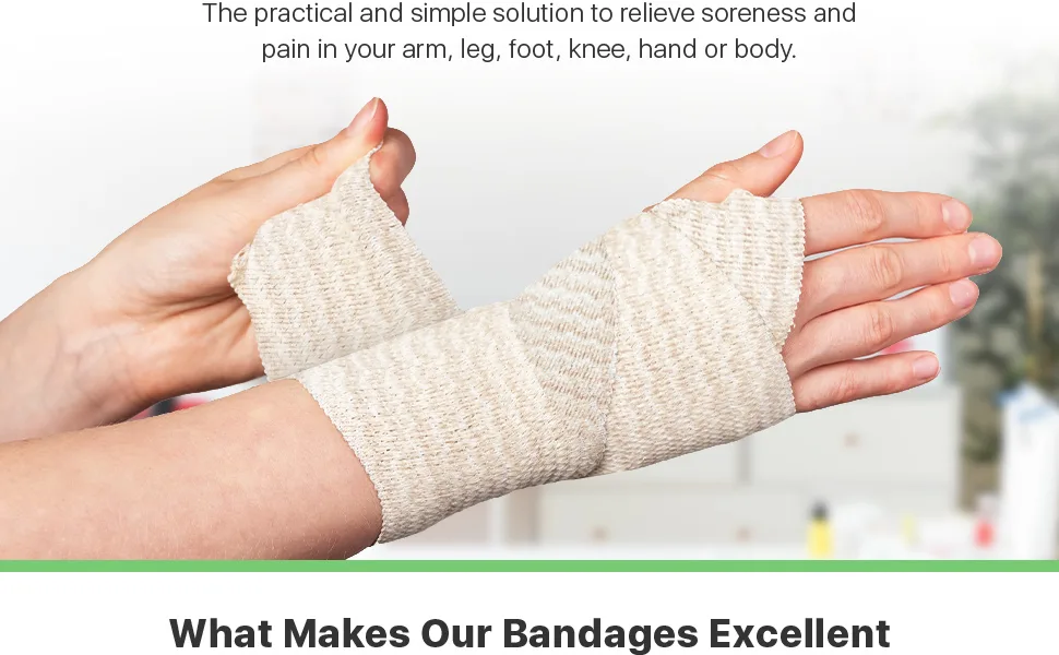 3-inch | Elastic Bandages by Spa Slender | Sports - Hook Loop Closure Non-Latex - Compression - Injuries - Support | 2-Pack up to 15 ft Stretched 3 Wide 2 Pack - sport bandages 2