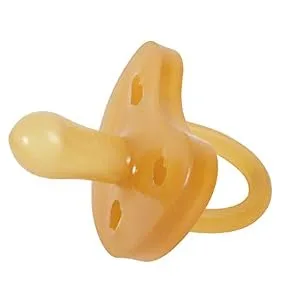 Sweetie Rubber Pacifier Heart Shape Rubber Natural Rubber with Symmetrical Nipple 1 Count (6-12 Medium) - Heart Shape Pacifier