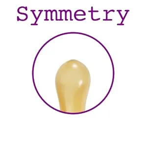 Sweetie Rubber Pacifier Heart Shape Rubber Natural Rubber with Symmetrical Nipple 1 Count (6-12 Medium) - Symmetry