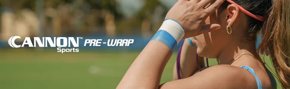Cannon Sports Pre-Wrap Assorted 12-Pack - Pre-Wrap Cannon Sports Durable Long Lasting Flexible Athletic Tape Wrap