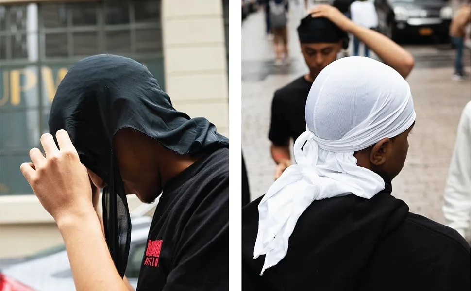 Wavebuilder Seamless Durag Black 2-Pack - DURAG 5