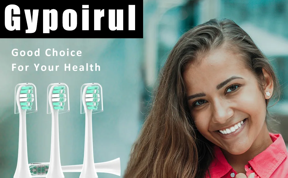 Gypoirul Toothbrush Replacement Heads Compatible with Philips Sonicare 10 Pack Electric Brush Head for 4100 5100 6100 HX9023 W Optimal Plaque Control Green - company logo